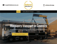 Tablet Screenshot of goldcrestservicescoventry.co.uk